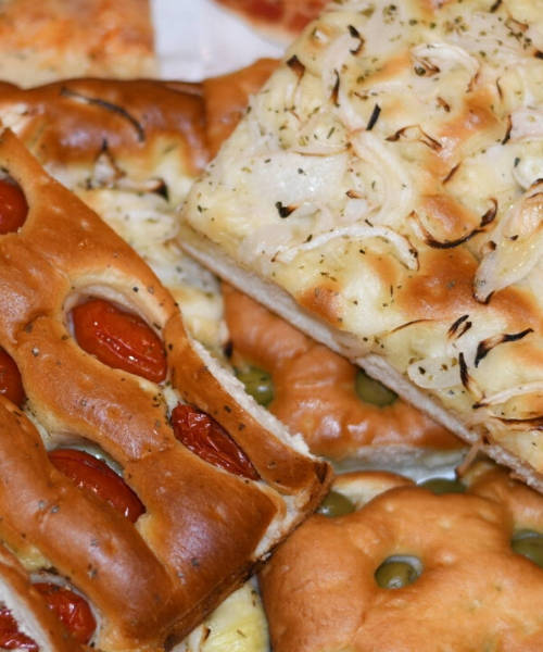 Focacce artigianali in vari gusti
