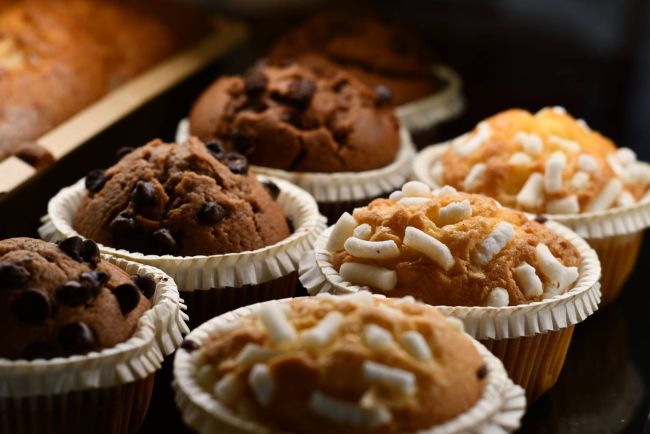 Muffin al cioccolato e alla vaniglia